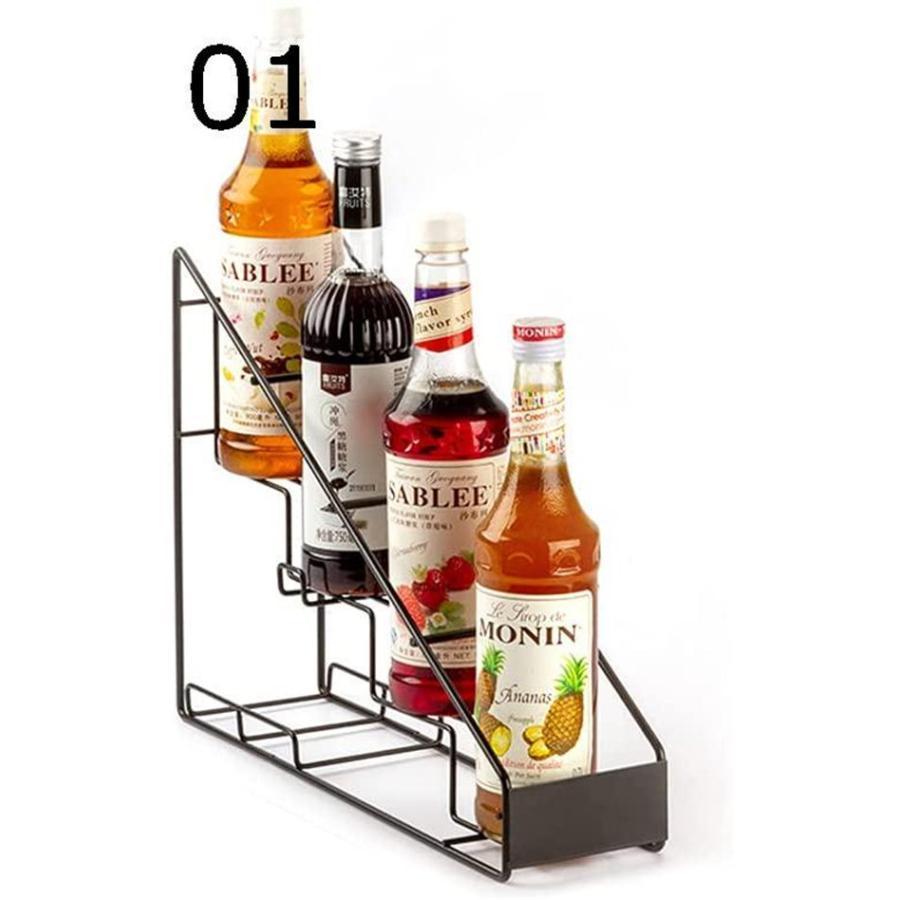 酒棚 4階 3階 金属製 積み重ね式 ワインボトルホルダー ワイン収納 4-9本収納 ワイン棚 ステンレス シ..