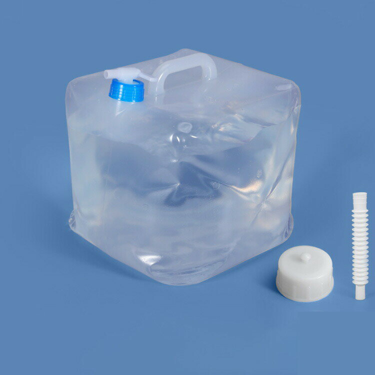 15L 自立 ウォータータンク 折りたたみ 防災タンク コンパクト 水タンク 大容量 2個セット 耐熱 コック付き 耐冷 非常用給水袋 厚手 丈夫 繰り返し使用 20L テント 重り ウォーターウェイト ウェイト テントウエイト 軽量