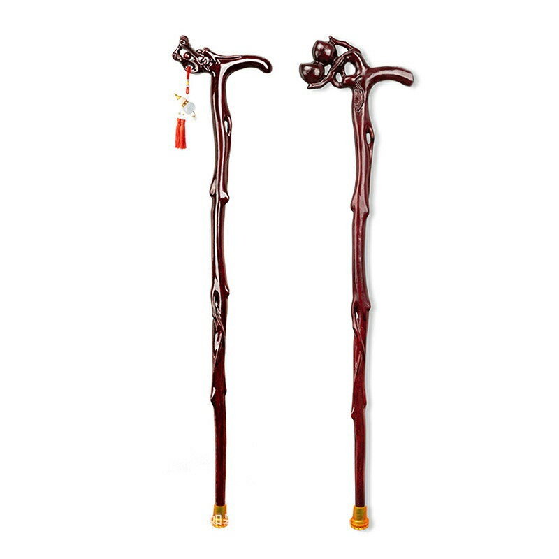 ステッキ 高齢者 おしゃれ 木製 龍 桃 竜型 杖 介護 看護 リハビリ L型 護身用 軽量 歩行補助 天然木 ..