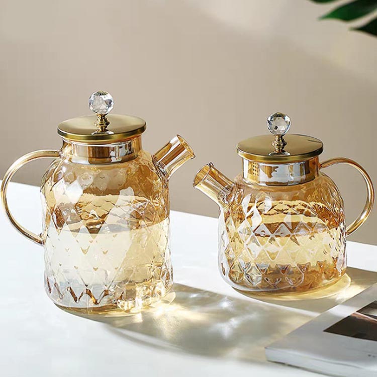 ガラスポット 耐熱 耐熱ガラス ガラスケトル ガラスピッチャー 1800ml 紅茶ポット 北欧 1500ml 1000ml ..