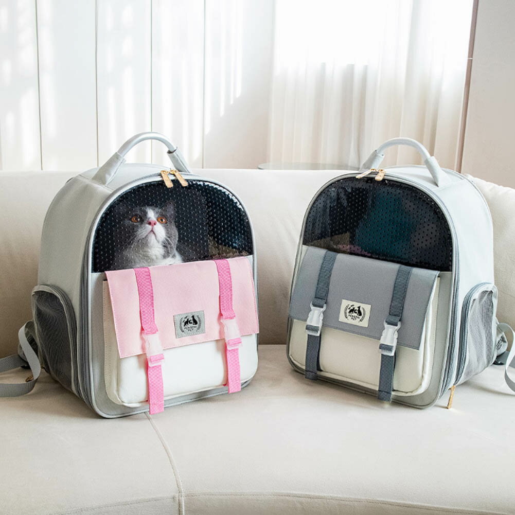 ペットキャリー リュック 折りたたみ 猫キャリー リュック 透明 顔出し 通気性 大容量 ペットキャリー..