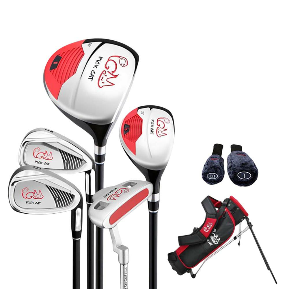 ジュニアゴルフセット 子ども用 ゴルフクラブセット 6-8歳 キッズゴルフセット キャディバッグ 子供初..