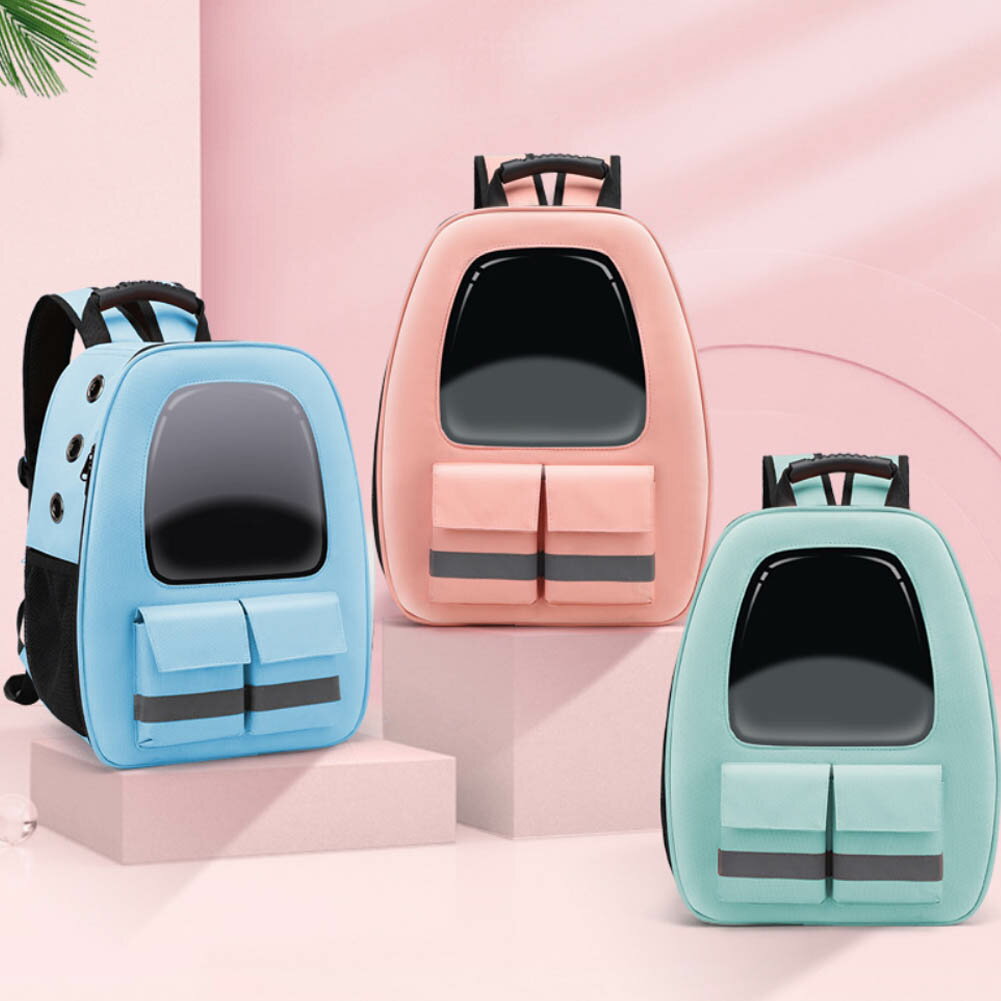 ペットキャリー ペットリュック ネコ 手提げ 猫犬兼用 小型犬 猫 リュックサック 透明 ビニール 顔出し..