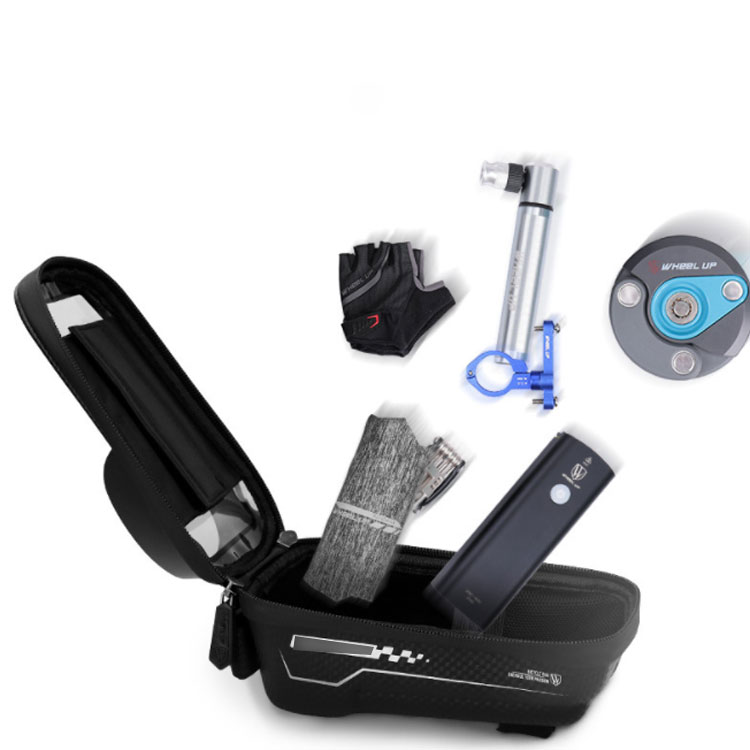 自転車 スマホホルダー ロードバイク 自転車 フレームバッグ トップチューブバッグ 鞄 6.5インチ カバ..