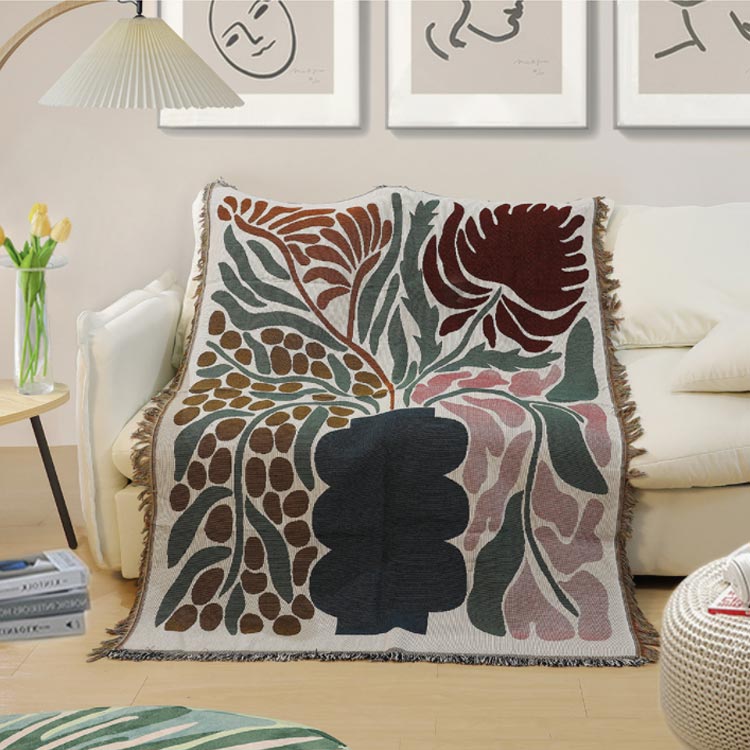 洗える 花 ふんわり 毛布 ブランケット タペストリー ケット インスタ 掛け布団 インスタグラム 冷房対..