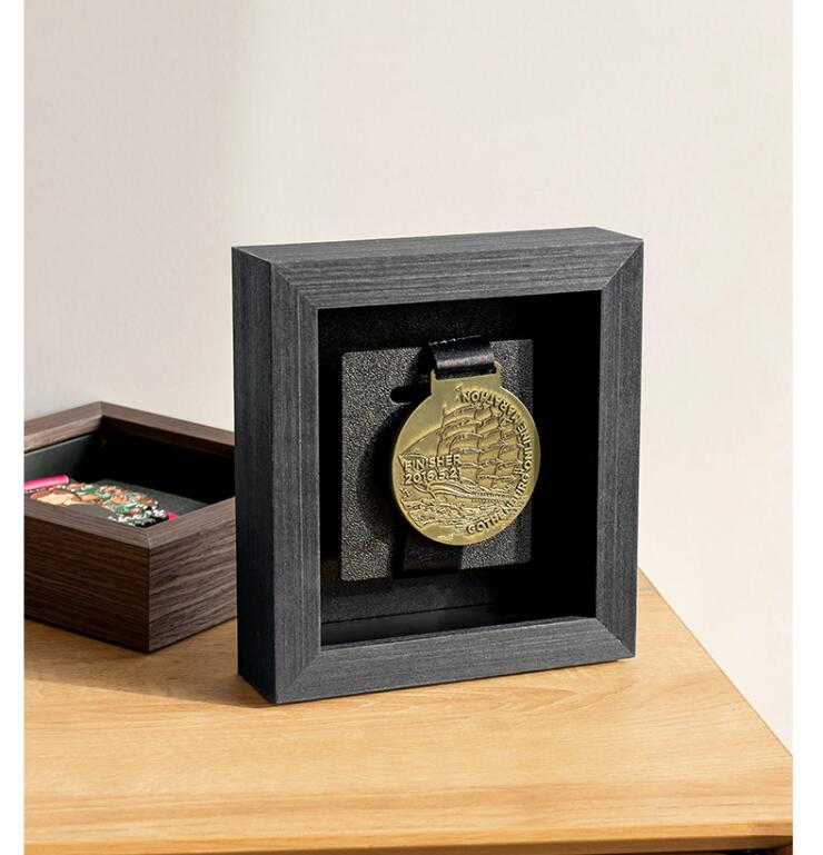 木製 メダルケース マラソン ケース ボックス 木製ディスプレイケース メダルディスプレイ 表彰メダル..