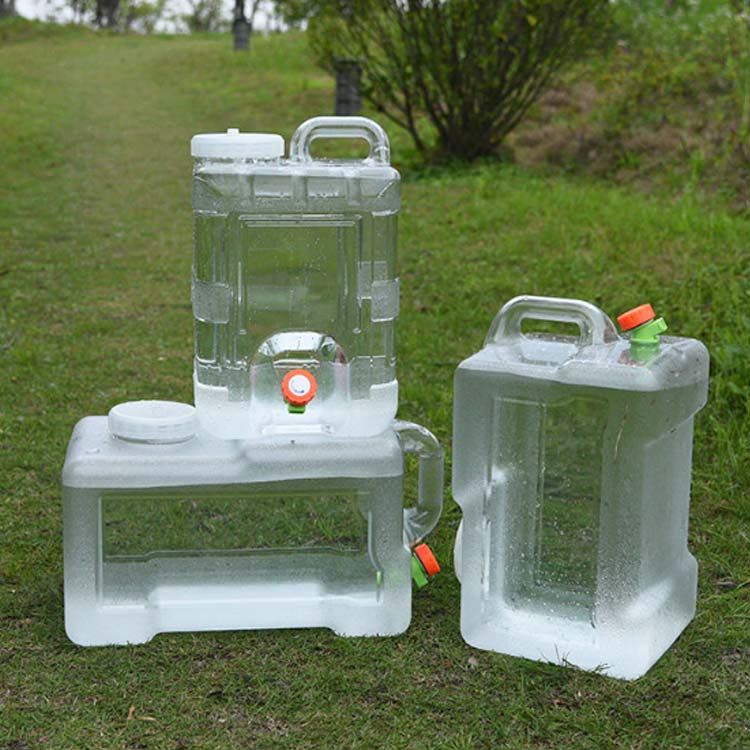 ウォータータンク 10L 15L 防災グッズ 7.5L 蛇口付き 水缶 コック付き 給水タンク 防災用品 クリア ホース付き 20L アウトドア キャンプ ウォッシャブルタンク 水タンク 給水用品