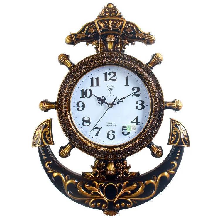 壁掛け時計 壁時計 壁掛 掛時計 掛け時計 時計 壁掛け アンカーデザイン 56*42*4CM