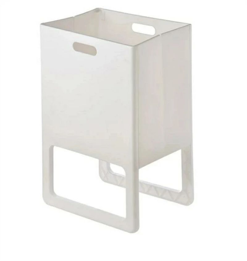 ランドリーバスケット 折りたたみ 48L 洗濯かご 洗濯カゴ 大容量 プラスチック 無地 シンプル 取っ手付き 脱衣所 脱衣かご 洗濯物入れ 収納 ランドリーボックス 軽い バスケット 新生活