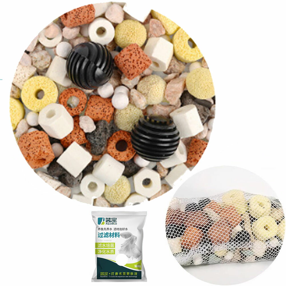 ろ材 ろ過材 ろ過 フィルター 水槽 海水 淡水 対応 水槽用ろ過材 観賞魚 ろ材水槽 水族館 小型 多孔質 ..