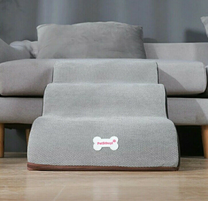 ドッグステップ ペットステップ 2段階 3段階 犬 小型犬 愛犬 介護 高齢犬 室内 登り台 犬用階段 おしゃれ ソファー 滑り止め カバー取り外し ペット用品 ペットの階段 ウォッシャブル リムーバブル 高密度フォーム 耐久