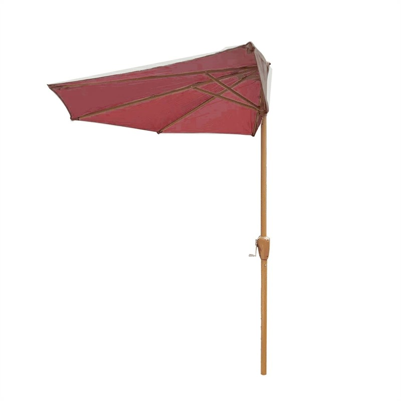 ガーデンパラソル パラソル 半円パラソル (約)270cm 折り畳み式 ガーデンパラソル 大型 撥水加工 UVカ..