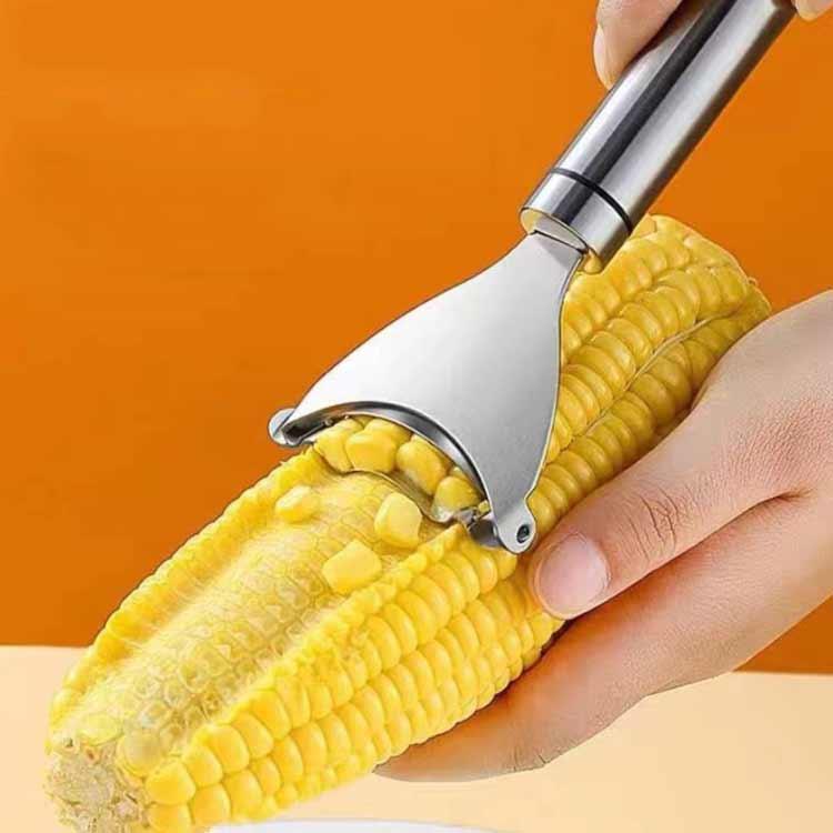 調理用具 皮むき器 粒を簡単に剥き取る とうもろこしカッター ステンレス製 殻抜き コーン粒取り器 と..
