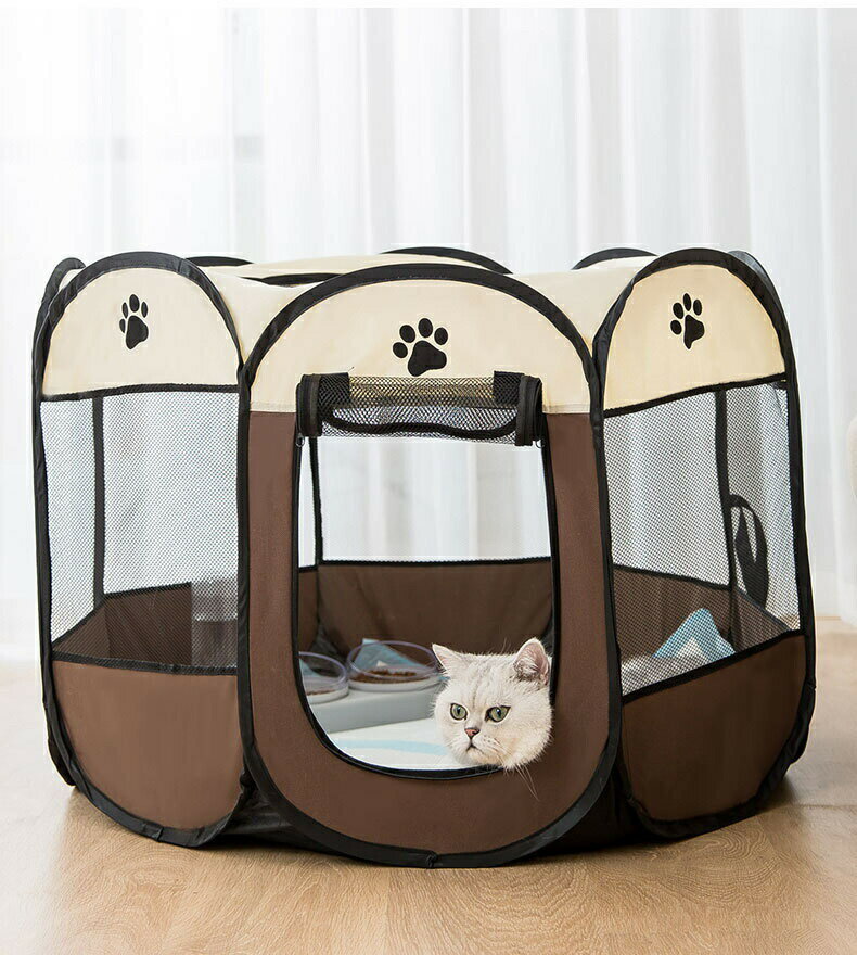 ペットサークル 折りたたみ 犬 猫 八角形 メッシュサークル ペットテント ペット用ケージ ペットハウス..