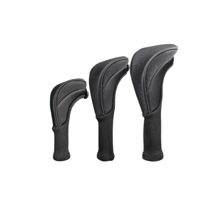 ゴルフヘッドカバー ゴルフ ウッドドライバー 番号タグ付き 変換可能 3個セット ゴルフ クラブヘッドカ..