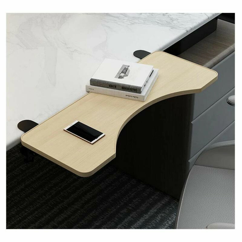 アームレスト 肘置き台 デスク 延長板 拡張 テーブル 手置き 天板 マウス収納対応 クランプ式 パソコン リストレスト 後付け デスク取付