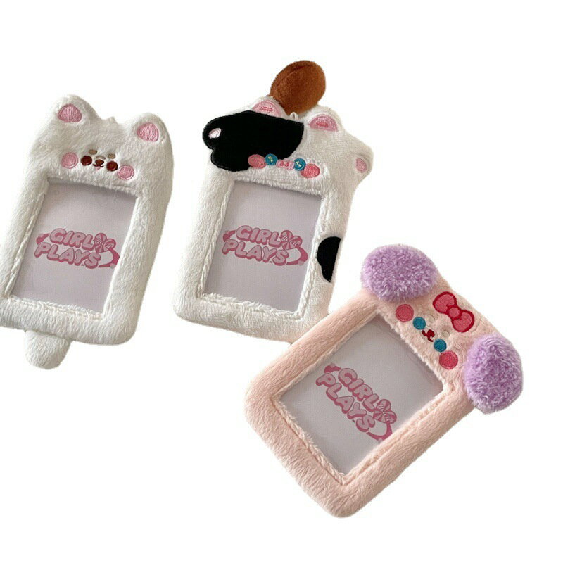 2個セット トレカケース 韓国 フォトカード コレクトブック キーチェーン ぬいぐるみ ふわふわ kpop ア..