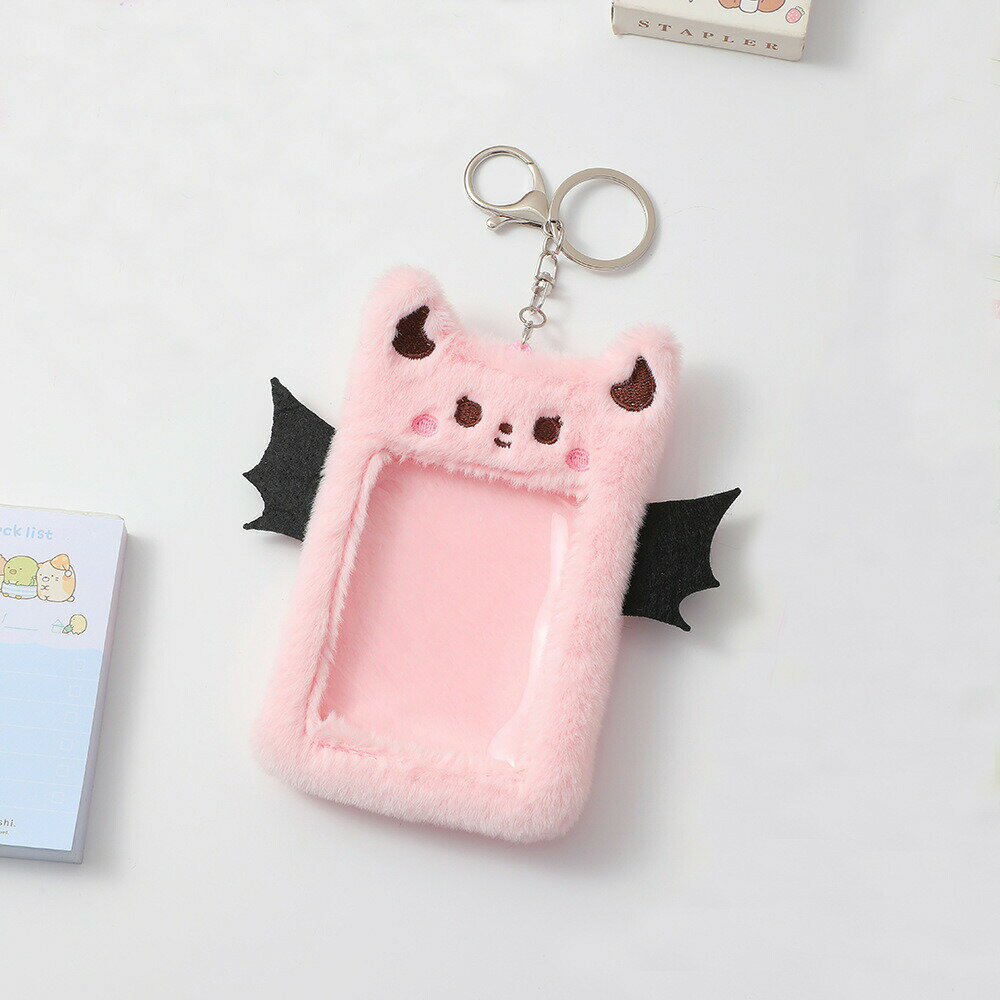 2個セット トレカケース 韓国 フォトカード コレクトブック キーチェーン ぬいぐるみ ふわふわ kpop ア..