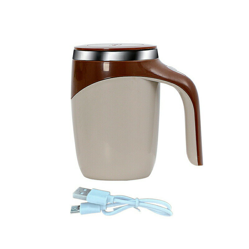 自動ミキサーカップ 電動ミキシングカップ 380ml ステンレス USB充電式 自動磁気撹拌カップ コーヒーカップ 自動撹拌 自動ミキサーカップ ミキシングカップ 自己攪拌 仕事 ワンタッチ起動 軽量 家庭 オフィス コーヒー ミルク 粉ミルク、青汁、卵、コーヒー