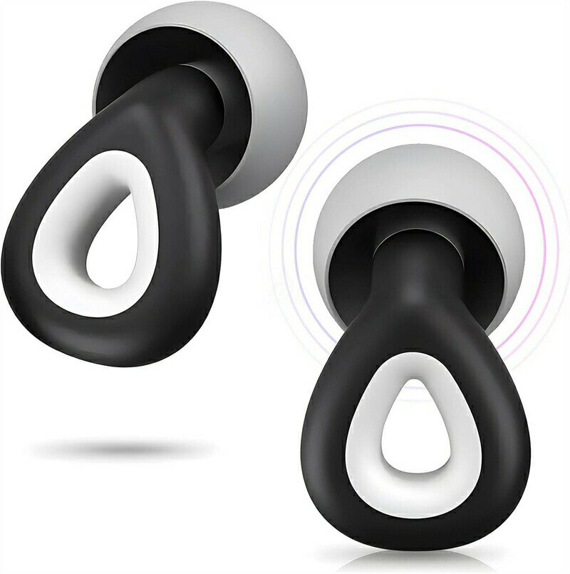 耳栓 睡眠用 遮音 快眠 安眠 ノイズキャンセリング 高性能 騒音対策 リラックス 聴覚プロテクション 55db低減 快眠 仕事 飛行機 勉強 繰り返し 使用可能 水洗い可能 運び便利 男女兼用 収納ポーチ付(S・M・Lサイズ x 各1セット)