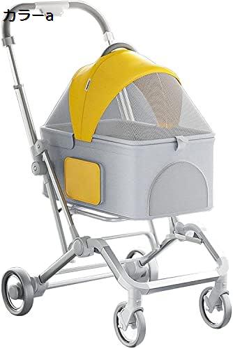 ペットカート ベビーカー バギー 犬 猫 多頭 折りたたみ 4輪 前輪サスペンション 後輪ストッパー 小型..