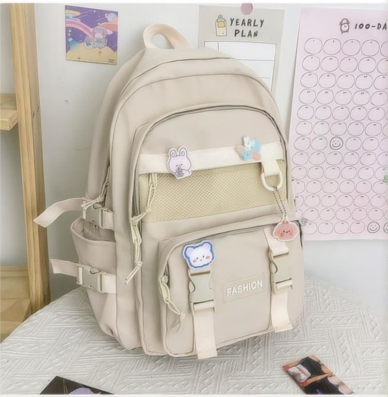 サイクリングバッグ | バイク用バックパック | 複数のポケットが付いたシンプルなデザインのカレッジブ..