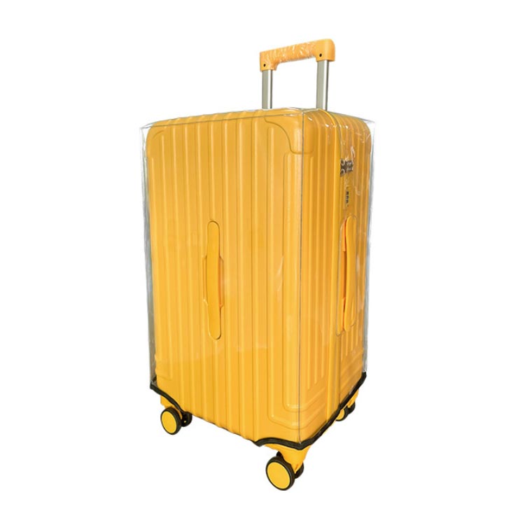 透明 マジックテープ クリアカバー ファスナー付き 防水 ビニール 3:7開閉スーツケース対応！スーツケ..