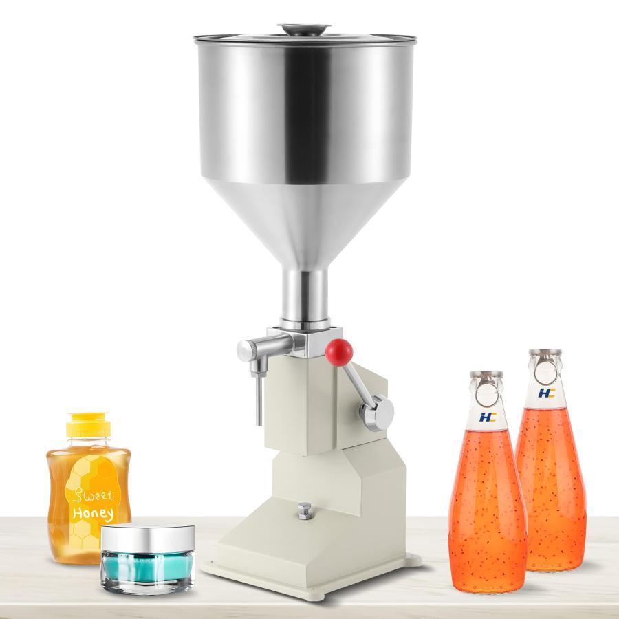 手動液体充填機 液体?粘体両用 Φ4?8mmノズル 滴下防止 10Lホッパー クリーム充填機 高精度 定量 調整可..