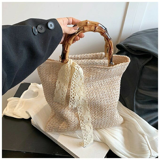 かごバッグ ストロートートバッグ レディース ストローバッグ トートバッグ サマーバッグ シンプル ハンドバッグ かご バッグ 夏物 レジャー サマー ビーチ ソフト ゆるめ 手提げ 軽量 軽い かわいい おしゃれ