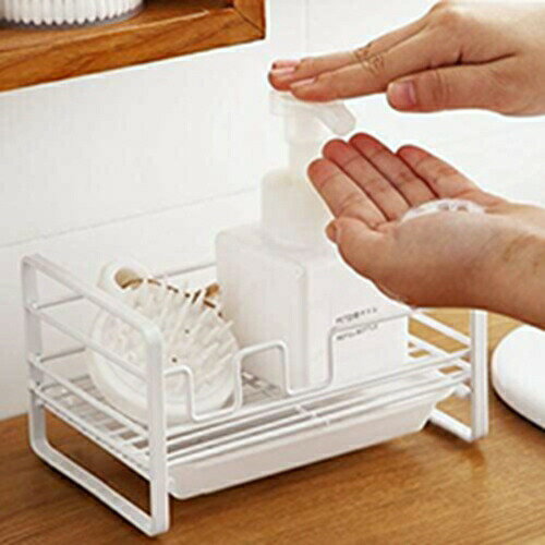 収納 調味料 卓上収納 台所収納 化粧品収納　スポンジ入れ シンク収納 たわし入れ ソープ入れ 水切りか..