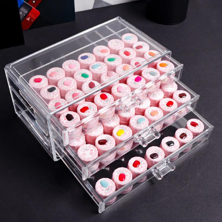 楽天katahidestoreジェル ネイル 収納 ケース 3段 三層 アクリル収納ケース カラージェル ネイル収納 収納ケース 中心可視 チアジェル ジェル ネイルツール 収納 ケース 収納ボックス アクリル クリア 透明 保管 カラージェル収納