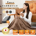 【クーポンで2,980円 】電気毛布 5WAY 9枚炭素繊維ヒーター ひざ掛け USB給電式 150×85cm 16800mAhバッテリー付 電気敷毛布 3段階温度調節 タイマー機能付 電磁波カット電気ブランケット 洗える 膝掛け 電気 掛け敷き キャンプ 省エネ い冷え予防