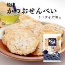 焼津かつおせんべい　70g（ミニサイズ）　 【焼津かつおせんべい】 かつおだし、削り節を練りこみ、いか、たこの風味もあり焼津ならではの香ばしいおせんべい。 焼津かつおせんべい 内容量 70g 原材料 澱粉（国内製造）、いか、たこ、かつお節（焼津製造）、食物油脂、砂糖、食塩、醬油、みりん、発酵調味料、カツオエキス、酵母エキス、唐辛子、デキストリン、たん白加水分解物／加工澱粉、調味料（アミノ酸等）、甘味料（ステビア、カンゾウ）、（一部に小麦・いか・大豆を含む） 賞味期限 製造日より常温90日（未開封） 販売者 株式会社新丸正 静岡県焼津市三和1384-1 製造者 スギ製菓株式会社 愛知県碧南市大浜上町3-85-1