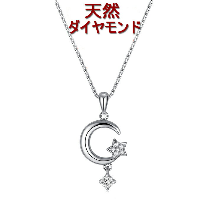 レディース ダイヤモンド ネックレス 0.08ct UP 天然ダイヤモンド ネックレス レディース ジュエリー ダイヤモンド ペンダント ネックレス シルバー ネックレス 星型