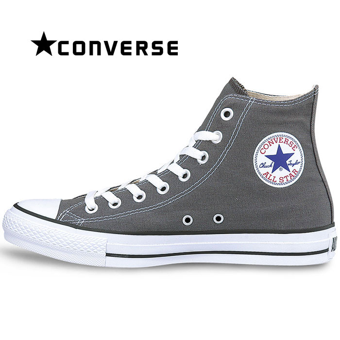 送料無料 コンバース CONVERSE オールスター HI スニーカー レディース メンズ キャンバス シューズ 定番 靴 ハイカット 男性 女性 チャコール グレー ALL STAR HI CHARCOAL