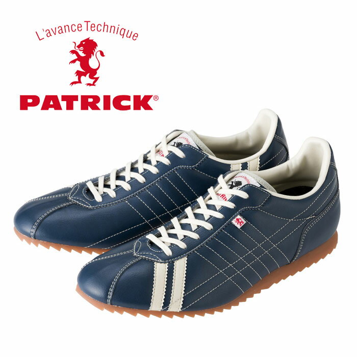 送料無料 パトリック シュリー レザースニーカー メンズ レディース ウィメンズ インディゴ ネイビー 日本製 PATRICK SULLY IDG 26502 靴