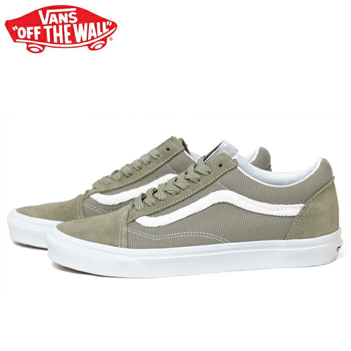 SALE バンズ オールドスクール スニーカー メンズ レディース ローカット スケートシューズ 定番 カーキ VANS OLD SKOOL TEXTURED OVERLAND TREK VN0A4BW2BLV 靴 くつ クツ