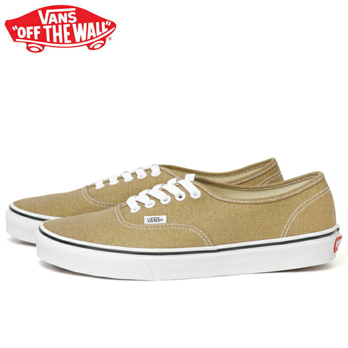 送料無料 バンズ オーセンティック スニーカー メンズ レディース ローカット スケートシューズ 定番 ベージュ VANS AUTENTIC BRONZE AGE/TRUE WHITE VN0A5HZS9EN 靴 くつ クツ