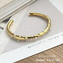【'25年9月7度目の月間優良ショップ受賞】〔tresor トレゾール バングル〕ステンレス バングル ゴールド カジュアル シンプル パール ブレスレット レ...