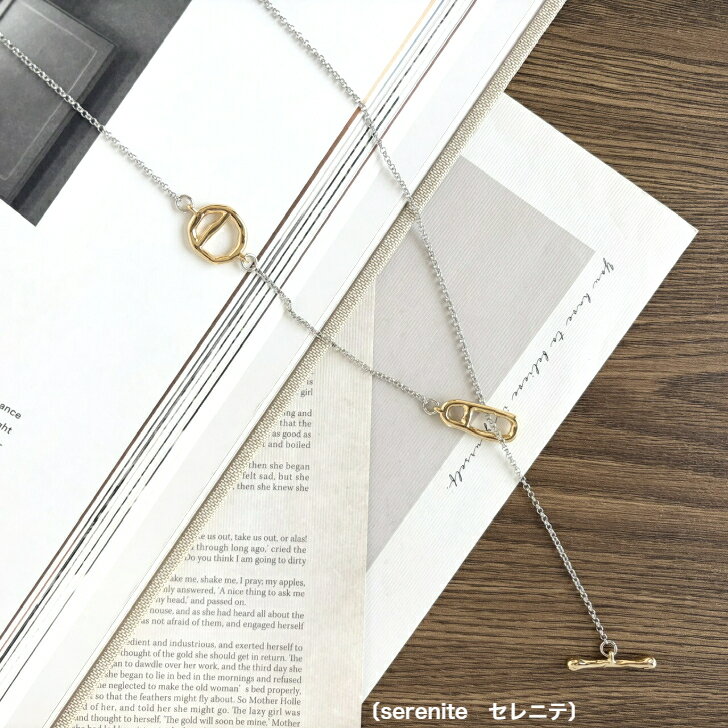 Rakuten - 【'25年9月7度目の月間優良ショップ受賞】〔serenite セレニテ〕 ロングネックレス レディースアクセサリー シルバー ゴールド コンビ シンプル チェーンネックレス 人気 オシャレ おしゃれ