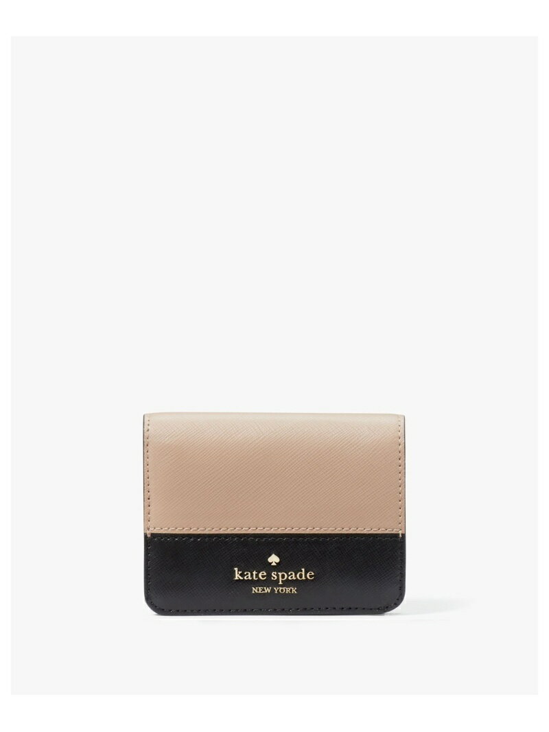 ケイトスペード ポーチ（レディース） 【SALE／75%OFF】マディソン カラーブロック スモール バイフォールド ウォレット kate spade new york ケイトスペードニューヨーク 財布・ポーチ・ケース 財布 ブラウン【RBA_E】【送料無料】[Rakuten Fashion]