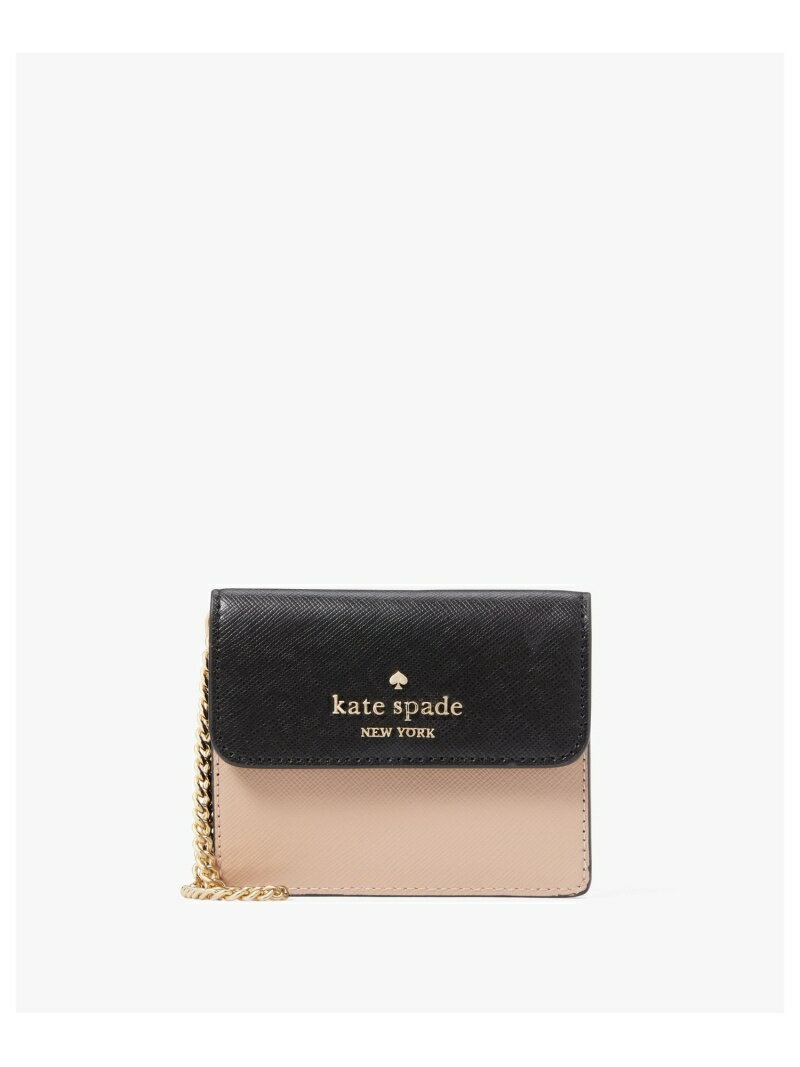 【SALE／70%OFF】マディソン カラーブロック スモール フラップ カード ケース kate spade new york ケイトスペードニューヨーク 財布・ポーチ・ケース 名刺入れ・カードケース ブラウン【RBA_E】【送料無料】[Rakuten Fashion]