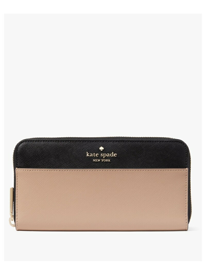 ケイトスペード ポーチ（レディース） 【SALE／60%OFF】マディソン カラーブロック ラージ コンチネンタル ウォレット kate spade new york ケイトスペードニューヨーク 財布・ポーチ・ケース 財布 ブラウン【RBA_E】【送料無料】[Rakuten Fashion]