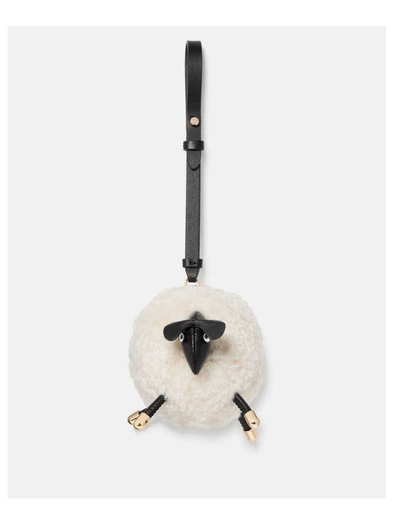 【公式】3D ェイクファー シープ バッグ チャーム kate spade new york ケイトスペードニューヨーク ファッション雑貨 チャーム・キーチェー...