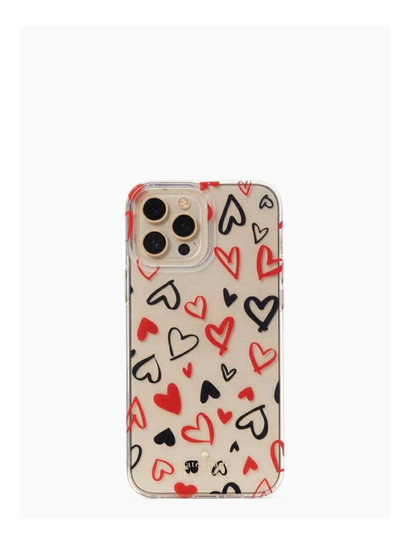 【SALE／75%OFF】スクリブル ハート プリント 13 pro ケース kate spade new york ケイトスペードニューヨーク スマホグッズ・オーディオ機器 スマホ・タブレット・PCケース/カバー【RBA_E】[Rakuten Fashion]