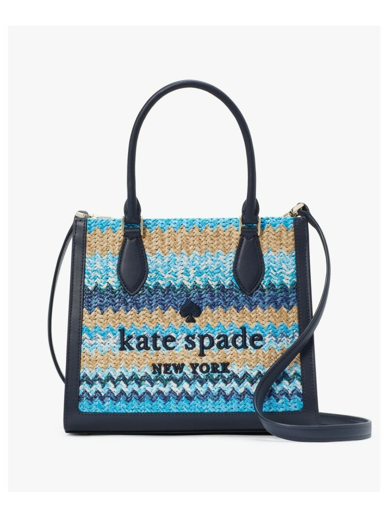 【SALE／65%OFF】エリー ストライプ ストロー スモール トート kate spade new york ケイトスペードニューヨーク バッグ トートバッグ【RBA_E】【送料無料】[Rakuten Fashion]