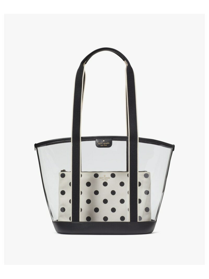 【SALE／65%OFF】クレア シースルー レイニング ドット プリント トート kate spade new york ケイトスペードニューヨーク バッグ トートバッグ ブラック【RBA_E】【送料無料】[Rakuten Fashion]