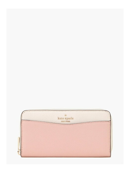 【SALE／50%OFF】レイラ カラーブロック ラージ コンチネンタル ウォレット kate spade new york ケイトスペードニューヨーク 財布/小物 財布 ピンク【RBA_E】【送料無料】[Rakuten Fashion]