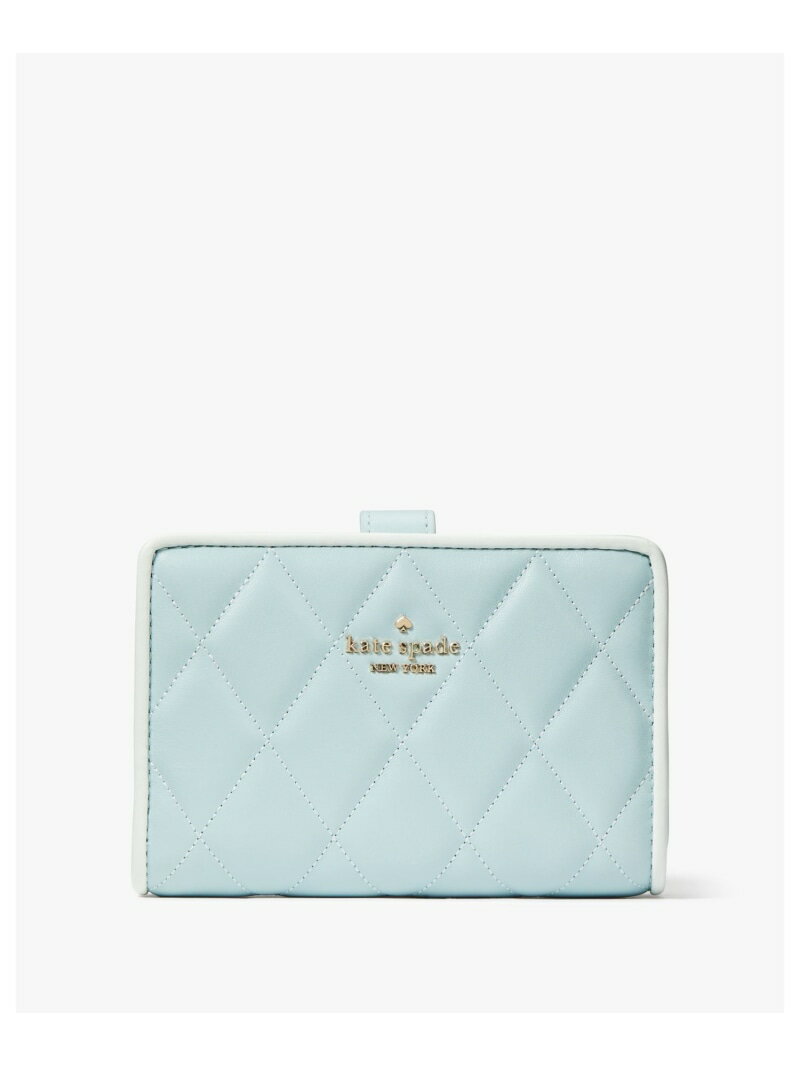 【SALE／65%OFF】キャリー ミディアム コンパクトバイフォールド ウォレット kate spade new york ケイトスペードニューヨーク 財布・ポーチ・ケース 財布 グリーン【RBA_E】【送料無料】[Rakuten Fashion]