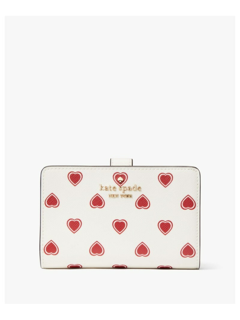 【SALE／75%OFF】マディソン ハートフェルト ジオ プリント ボックス ミディアム コンパクト バイフォールド ウォレット kate spade new york ケイトスペードニューヨーク 財布・ポーチ・ケース 財布【RBA_E】【送料無料】[Rakuten Fashion]